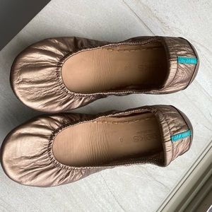 Tieks metallic bronze size 8.